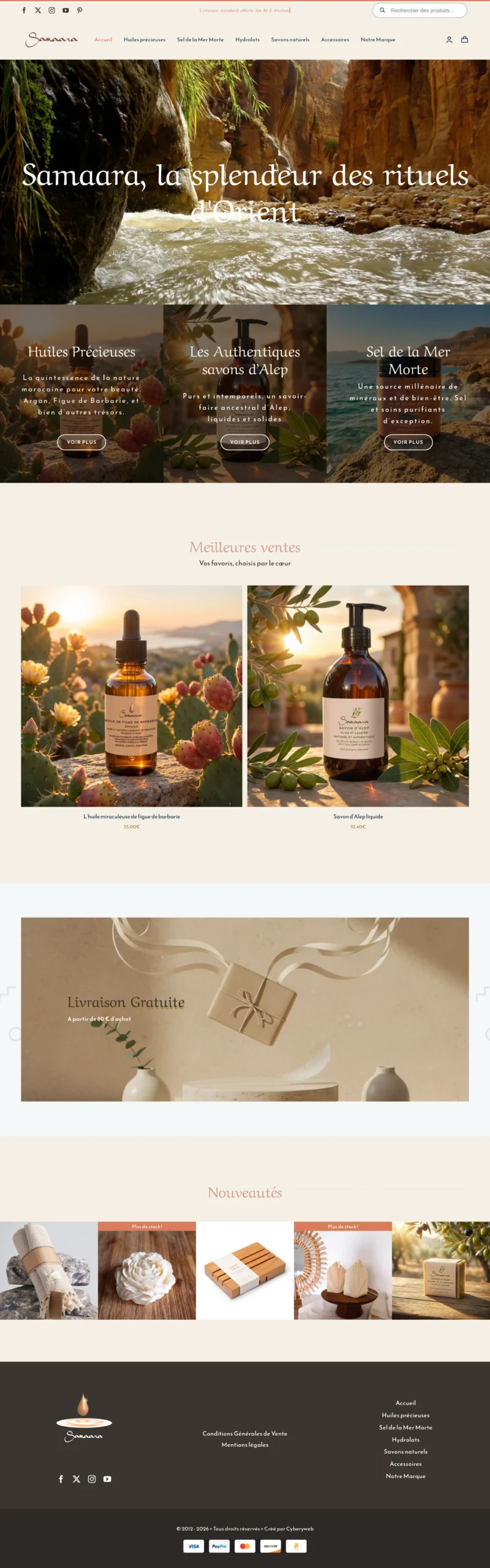 Screenshot Samaara Full Page